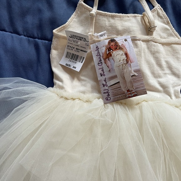 Ooh!La La!Couture Ivory baby girl dress - Picture 4 of 7